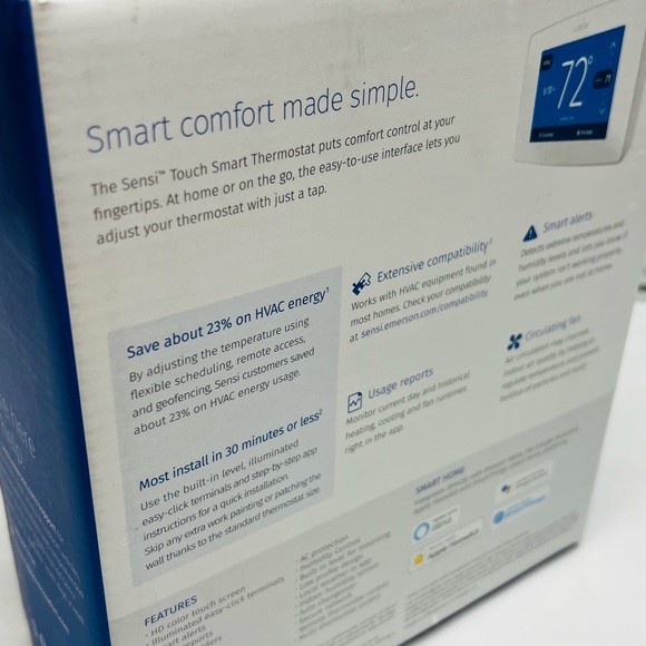Sensi Touch Wi-Fi Smart Thermostat with Touchscreen Color Display - Picture 9 of 9